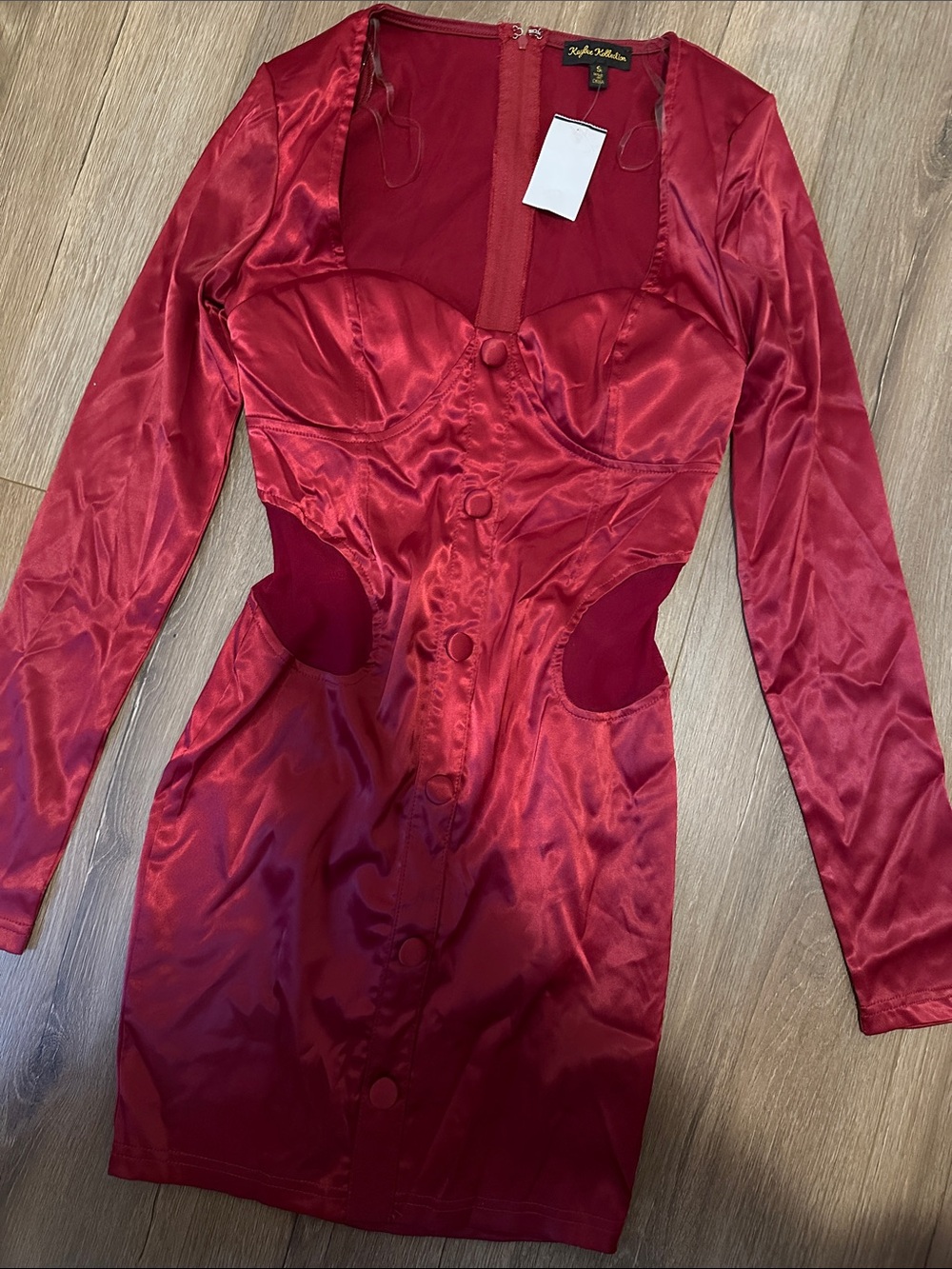 Women’s Red Satin Dress